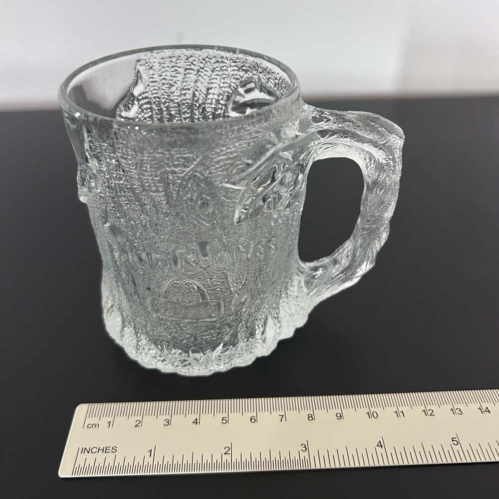 1993 McDonald’s THE FLINTSTONES “TreeMENDOUS” Glass Mug RocDonalds France - Picture 4 of 5